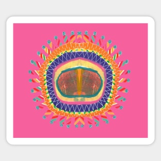 Funky Boho Mandala #3 Sticker